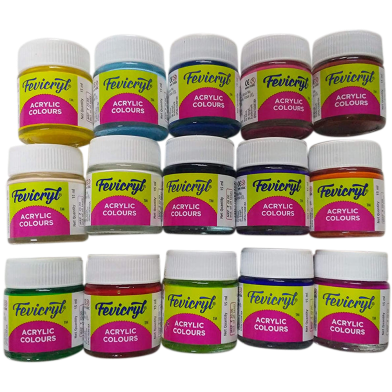 Fevicryl Acrylic Colour, 15 ml - 15 Shades image