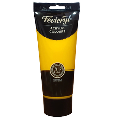 Fevicryl Acrylic Colours (Cadmium Yellow Deep) - 200 ml image
