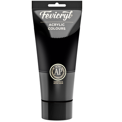 Fevicryl Acrylic Colours (Mars Black) - 200 ml image