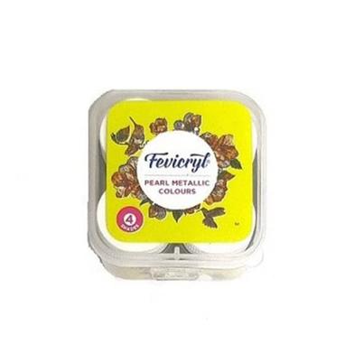 Fevicryl Acrylic Colours Pearl Metallic Kit 10 ml 4 Shades image