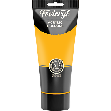 Fevicryl Acrylic Colours (Yellow Ochre) - 200 ml image