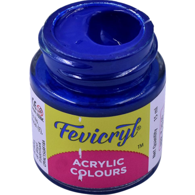 Fevicryl Acrylic and Fabric Colour, 15 ml - Blue image