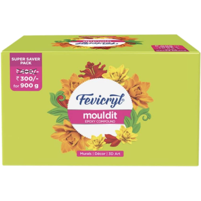 Fevicryl Mould It, 900 g, Clay Set for Modelling and Sculpting, Air Dry Clay for Art and Craft, Gift for Artists, Students, Children image