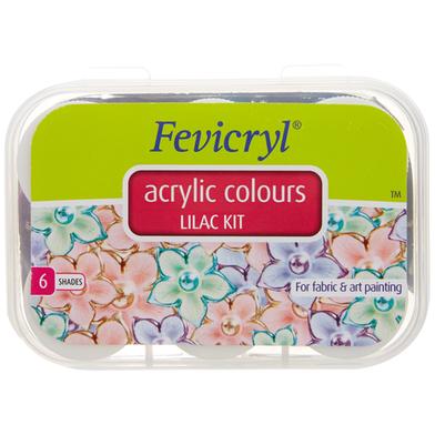 Fevicryl Acrylic Colours Lilac Kit - 60 ml (6 Shades) image