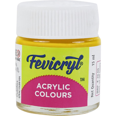 Fevicryl Students Fabric Colour Chrome Yellow 15ml image