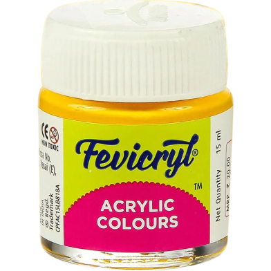 Fevicryl Students Fabric Colour Golden Yellow 15ml image