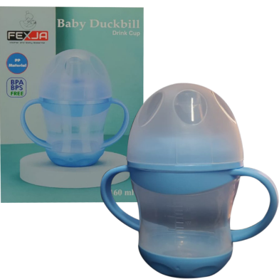 Fexja 160ml Slicone Nipple Kids Water Bottle/Mom pot Duckbill -1pcs image