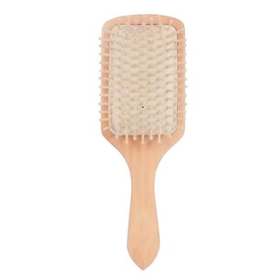 Fexja Premium Fashion Paddle Cushion Wooden Hair Brush / Comb - 1pcs image