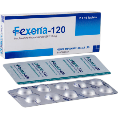 Fexona 120 mg Tablet-10's Strip image