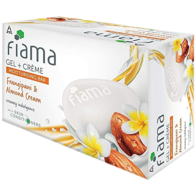 Fiama Gel Plus Cream Moisturising Bar With Frangipani And Almond Cream 125g image