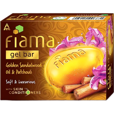 Fiama Golden Sandalwood Oil And Patchouli Gel Bar 125 gm image