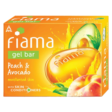 Fiama Moistured Skin Gel Bar With Peach And Avocado(Indian) - 125gm image