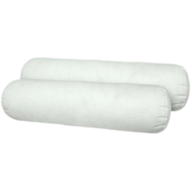 Fiber Bolster Pillow Tissue Fabric White 32x38 Inch - 1 Pcs image