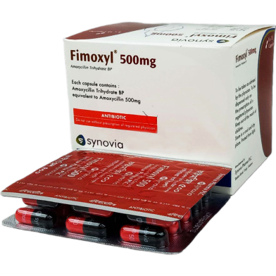 Fimoxyl 500 mg Capsule 15's Strip image