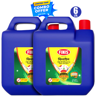 Finis Phenyle Strong Disinfectant 6 Ltr Combo image