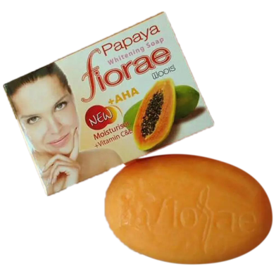 Fiorae Moisturi. Vitamin C And E Whitening Papaya Soap 135 GM image