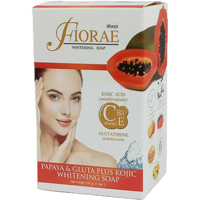 Fiorae Papaya and Gluta Plus Kojic Whitening Soap 165 gm image