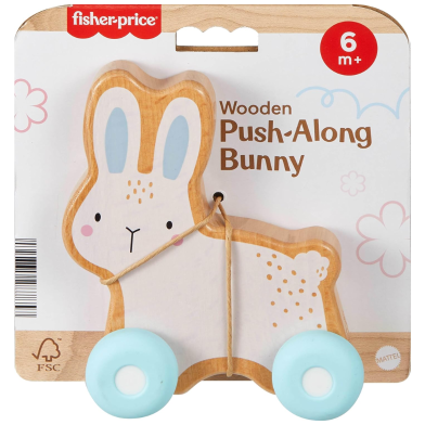 Fisher Price Wooden Silicone Bunny 6MPlus (Jdm52) image