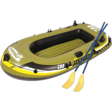 Fishman 200 Inflatable Boat Set With Air Pump 2 Person image