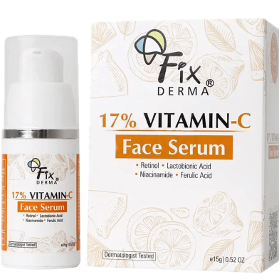 Fixderma 17Percent Vitamin C Face Serum 15 gm image