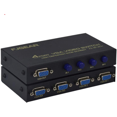 Fjgear Vga Switch 4 Port Fj-15-4CH Vga Switch 4 Port image
