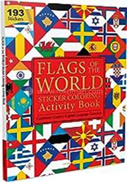 Flags of the World - Sticker Coloring Activity Book For Children image