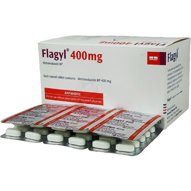 Flagyl 400 mg Tablet 10's Strip image