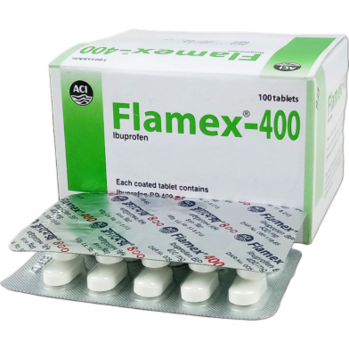 Flamex 400 mg Tablet 10's strip image