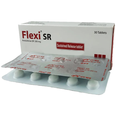 Flexi SR 200 mg 10's Strip Tablets image