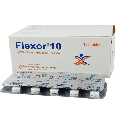 Flexor 10 mg Tablet 10's Strip image