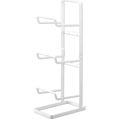 Floor Standing Bathroom Storage Rack – Steel Organizer Shelf for Toilet and Washing Machine image