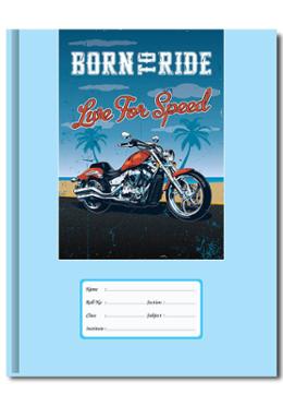 Floral Binding Khata Love Bike (Margin) - 300 Pages image