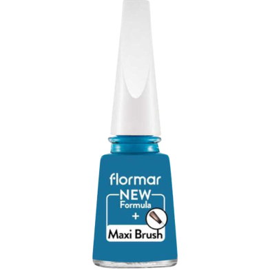 Flormar Nail Enamel Maxi Brush 450 Blue Industry image