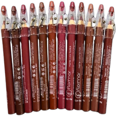 Flormar jumbo Matte lip Liner pencil / Liner pack of 12 pro image