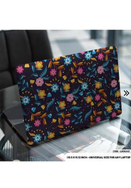 DDecorator Flower Pattern Floral Design Laptop Sticker image