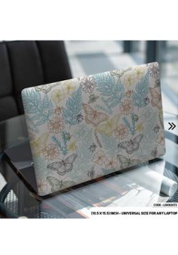 DDecorator Flower Pattern Floral Design Laptop Sticker image