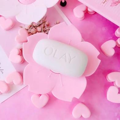 Flower Shaped Soap Holder - Pink image