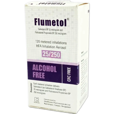 Flumetol (25 Mcg, 250 Mcg)/Puff Inhaler 120 Metered Doses image