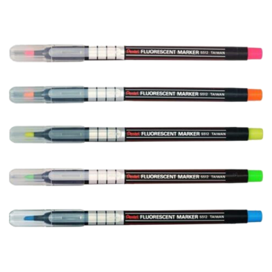 Fluorescent Markers 5 Colours Set image
