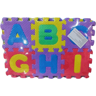 Foam Number Letter Puzzle 5x5 Floor Mat Foam Puzzle Game Children's Educational Toy (Alphabet A to Z and 1-10) - 1 Set image