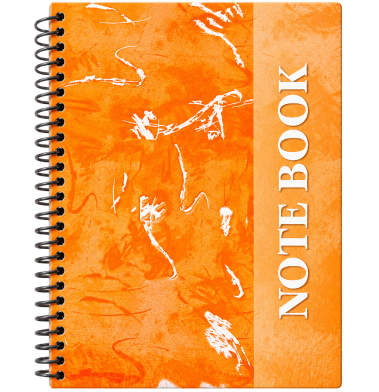 Foiled Notebook (Art Design-Orange Color) image
