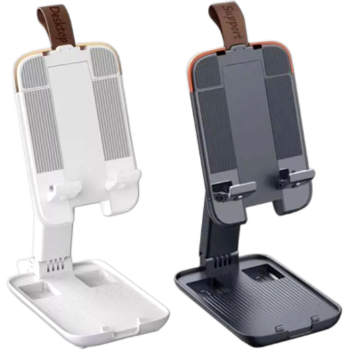 Foldable Desk Mobile Phone Holder Stand Adjustable Height Holder Desktop Phone Stand for Desk image