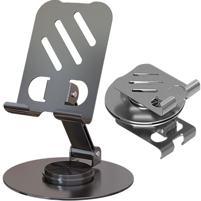 Foldable Mobile Stand 360° Rotatable Phone Holder Compatible with 4.7-13 inch Phone or Tablet image