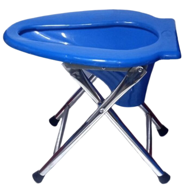 Folding Commode Chair Stool Portable Folding Long Lasting image