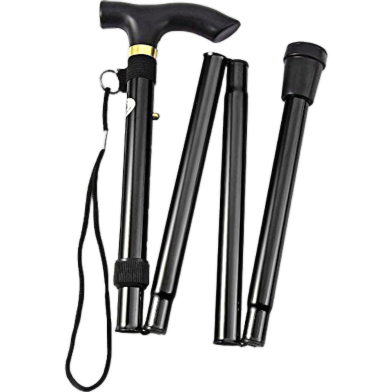 Folding Crutch Walking Cane Adjustable 33-37 Inch image