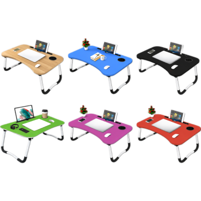 Folding Laptop Table - Portable Study and Work Desk for Bed, Sofa and Floor Use