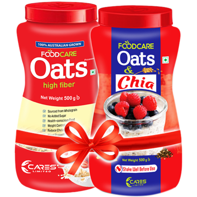 Foodcare Oais 500Gm And Oats And Chia 500Gm Combo image