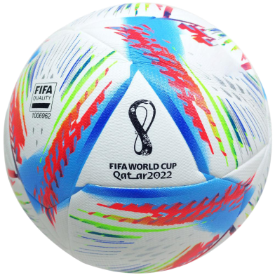 Football Qatar Special Club Ball Size 5 - Cyan image
