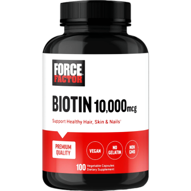 Force Factor Biotin 10000mcg 100 Veg Softgels - 810126660954 image
