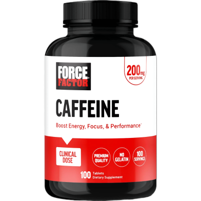 Force Factor Caffeine 200MG 100 Tablets - 810126660091 image